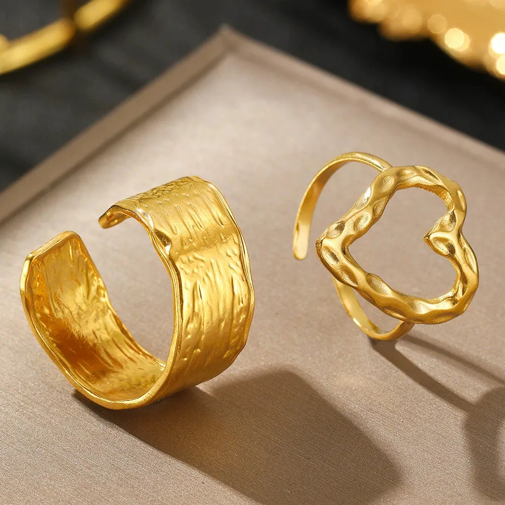 ring wrinkle fashion jewelry hand ring JLTR0513