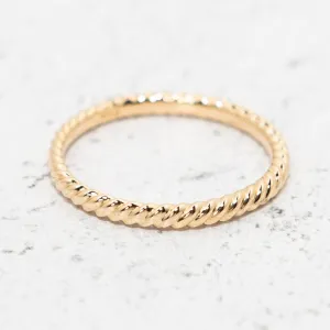 Rope Band in 14k Yellow Gold
