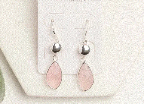 Rose Quartz Earring
