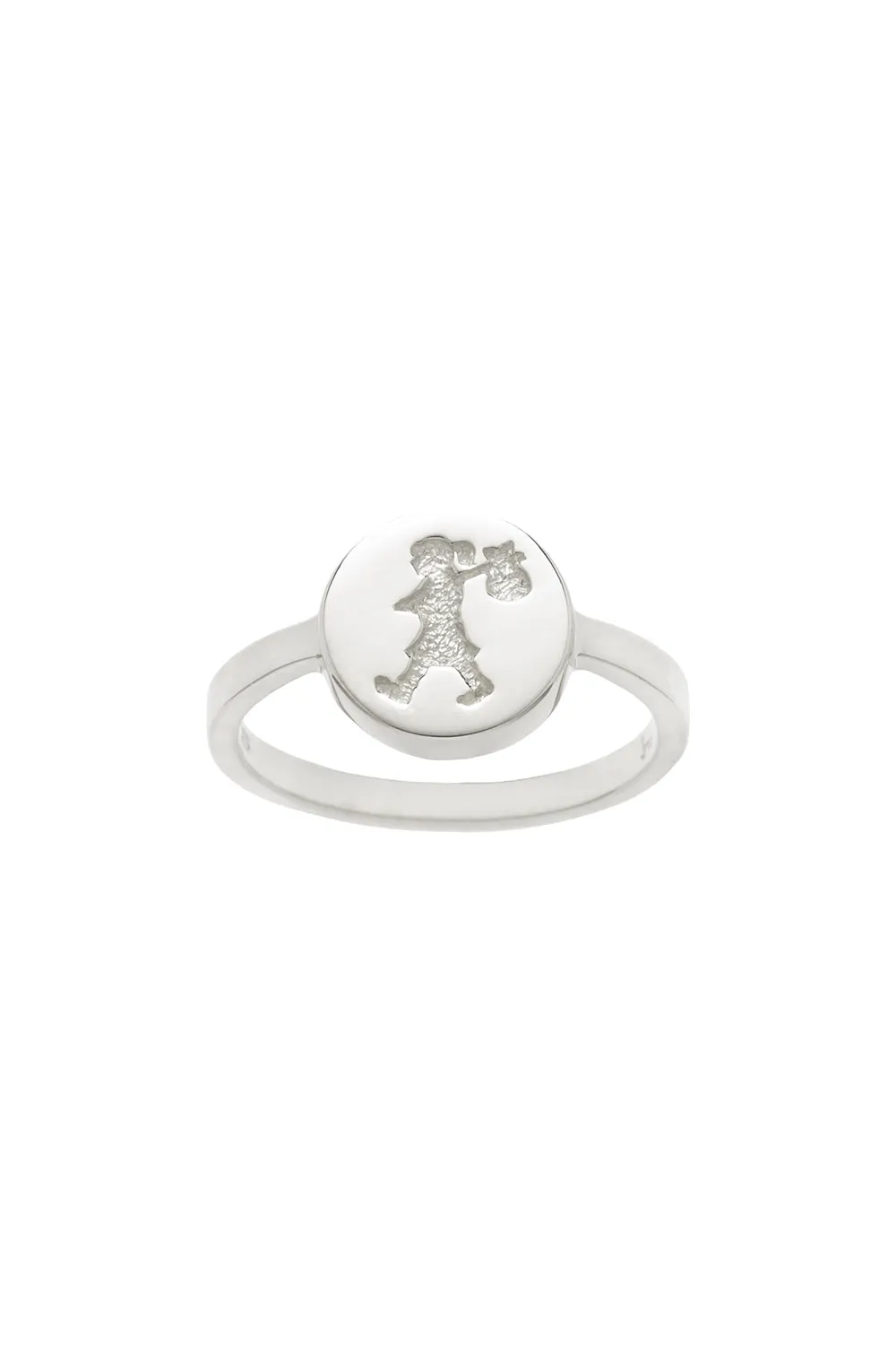 Runaway Stamp Ring Silver