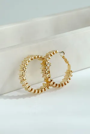 Ruth Textured Hoop Earrings