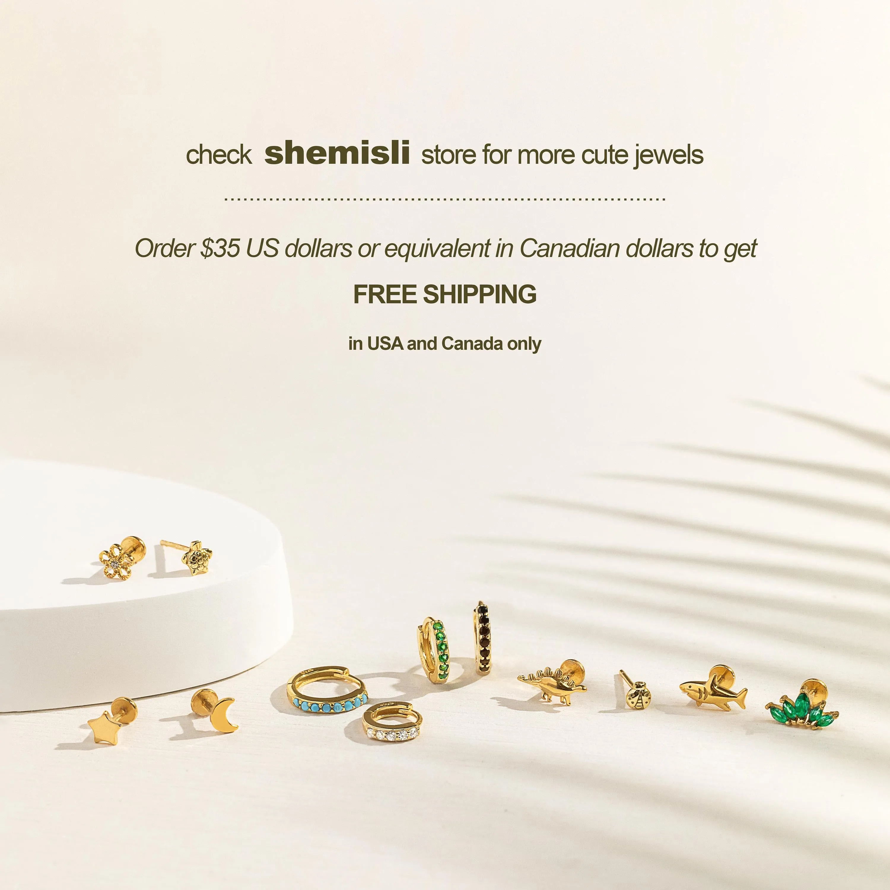 Safety Pin CZ Hoop Earring, Unisex, Gold, Silver SHEMISLI SH019