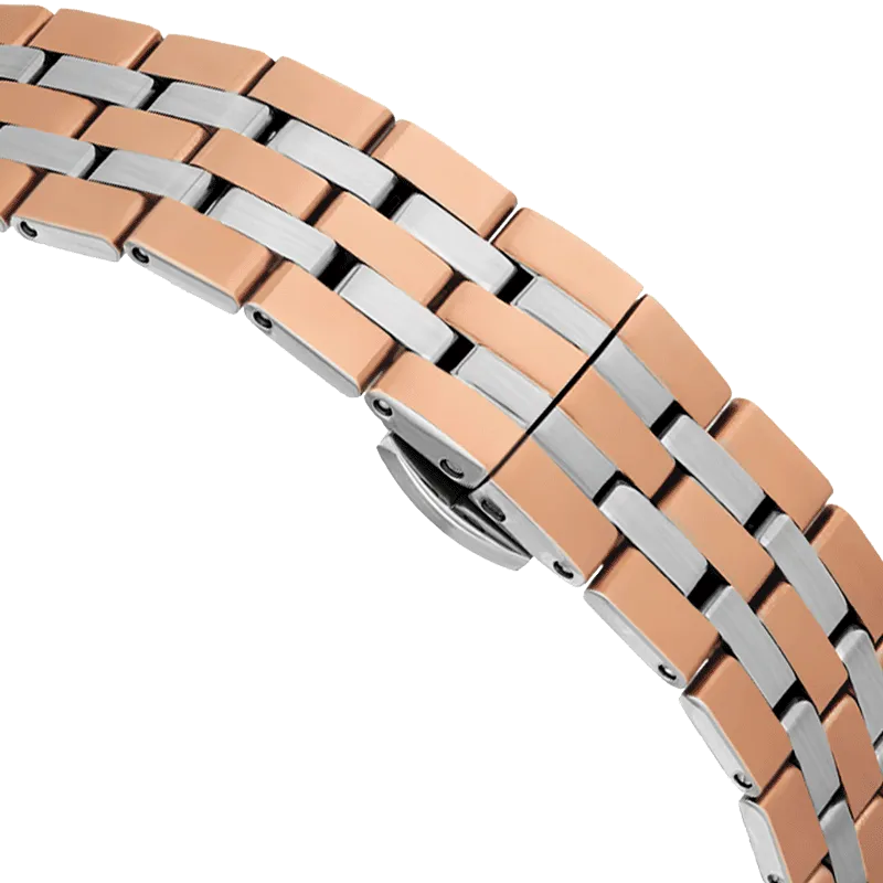 Saint Honore Deauville Women's Brown Dial Rose Gold Silver Watch