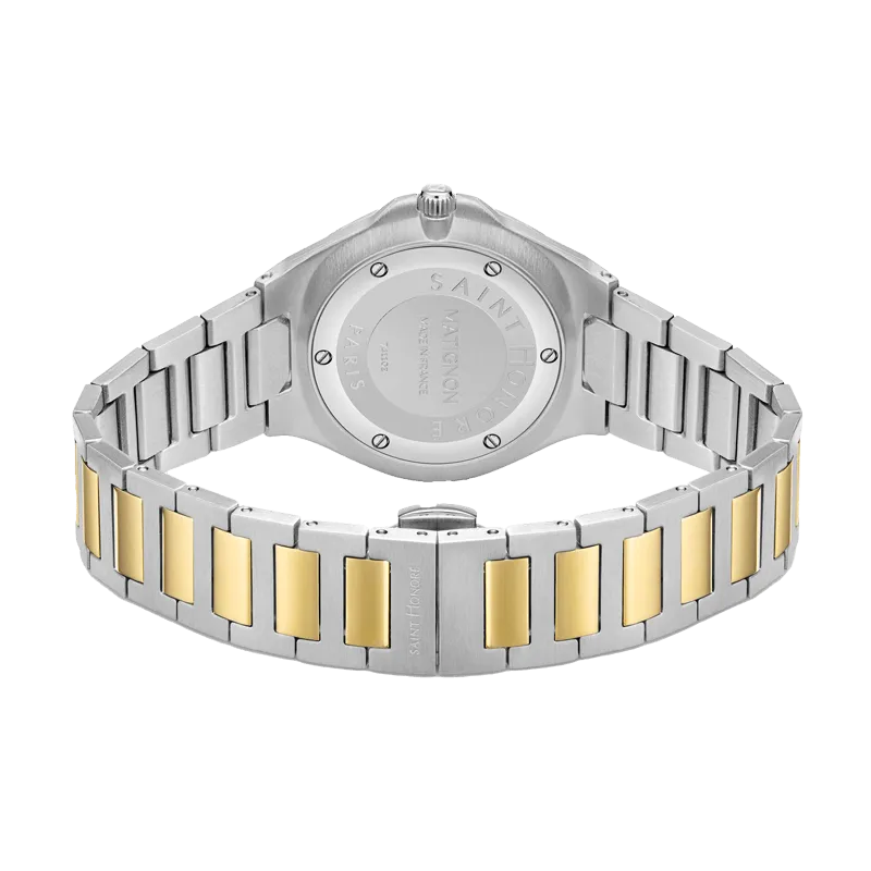 Saint Honore Matignon Women's White MOP Dial Stainless Steel/Gold Bracelet Watch