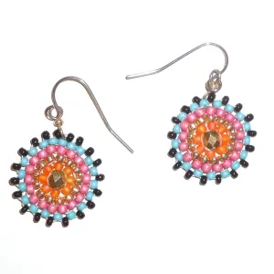 Seed Bead Starburst Earrings - Pucci