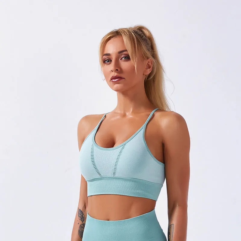 Slim sports bra fitness top trendy