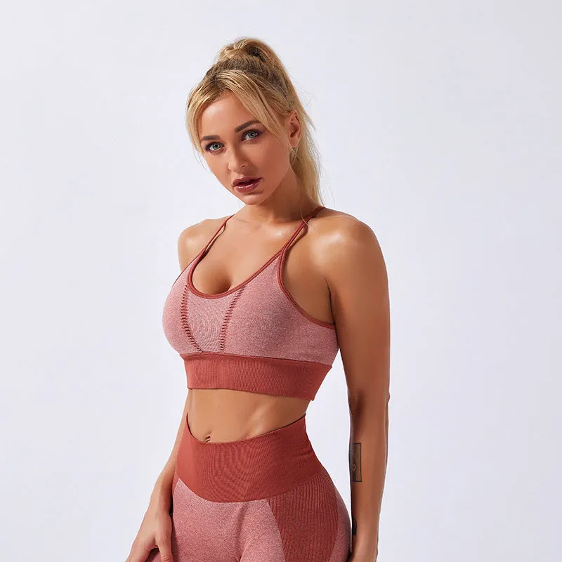 Slim sports bra fitness top trendy