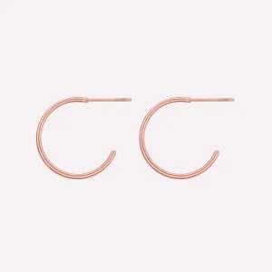SMALL HOOP EARRINGS IN ROSE GOLD