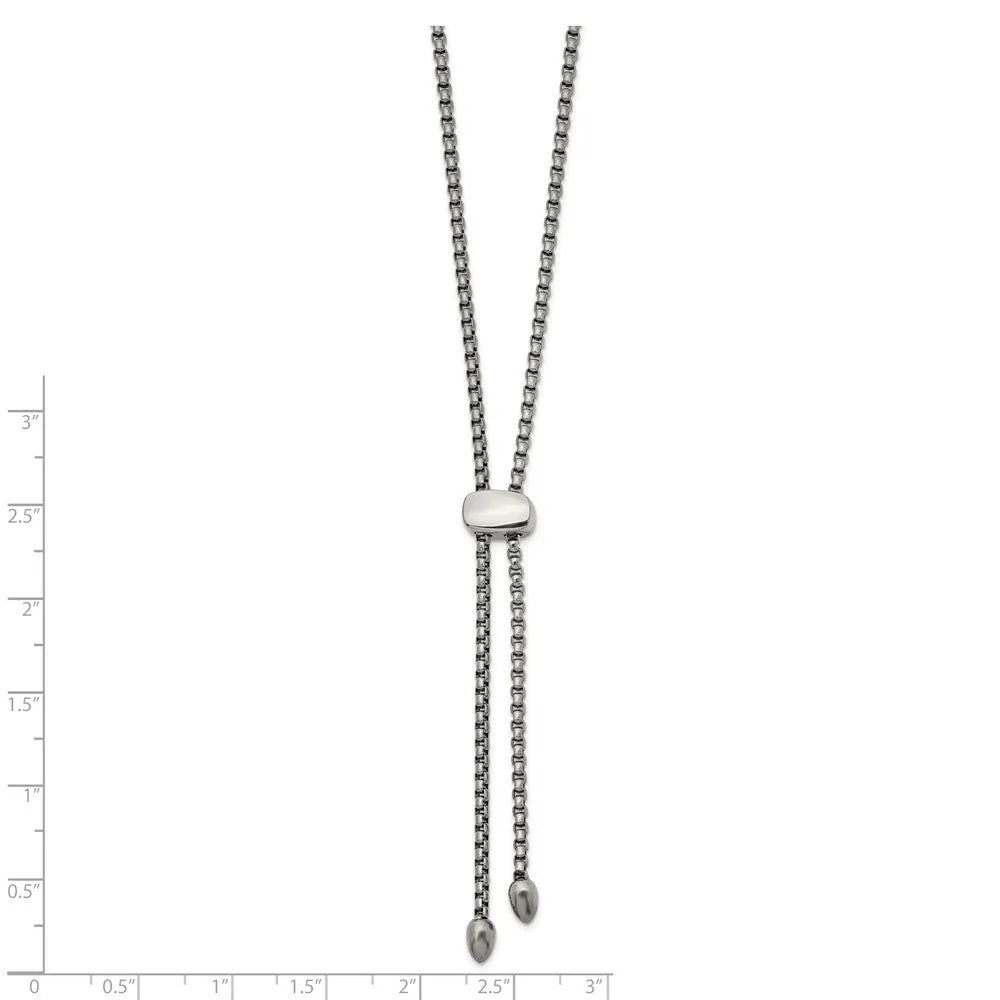 Stainless Steel Polished Fancy Adjustable up to 20.5in Necklace