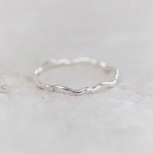 Sterling Silver Geo Scroll Stacking Ring