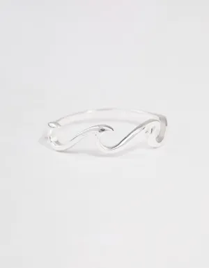 Sterling Silver Ocean Wave Ring