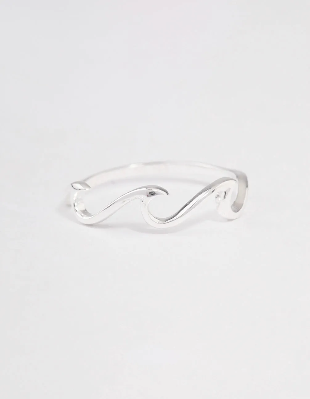 Sterling Silver Ocean Wave Ring