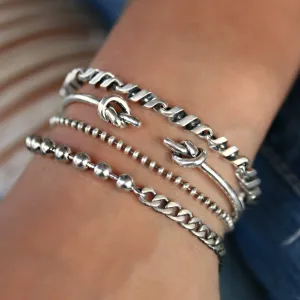 STERLING SILVER Stacking Bracelets