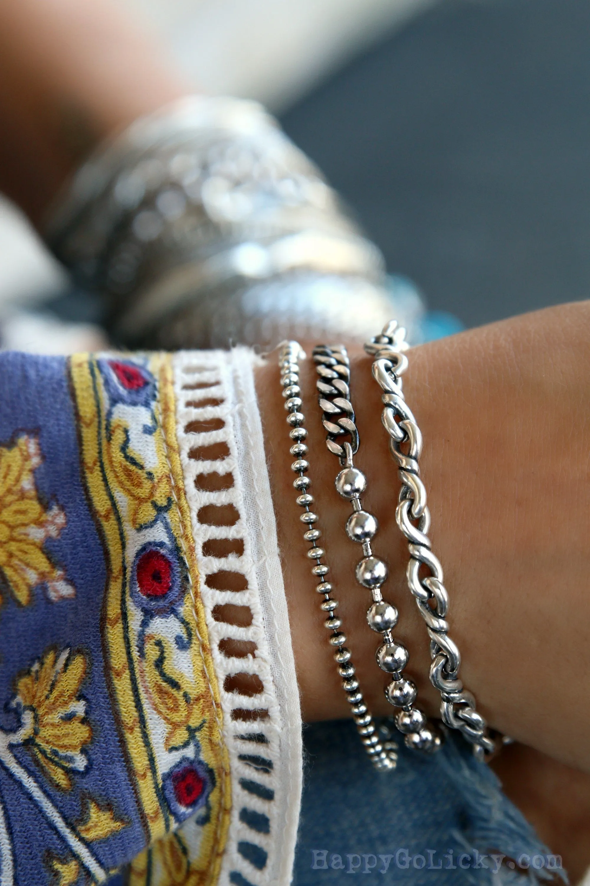 STERLING SILVER Stacking Bracelets