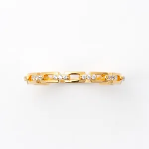Studded Chain Stacking Ring