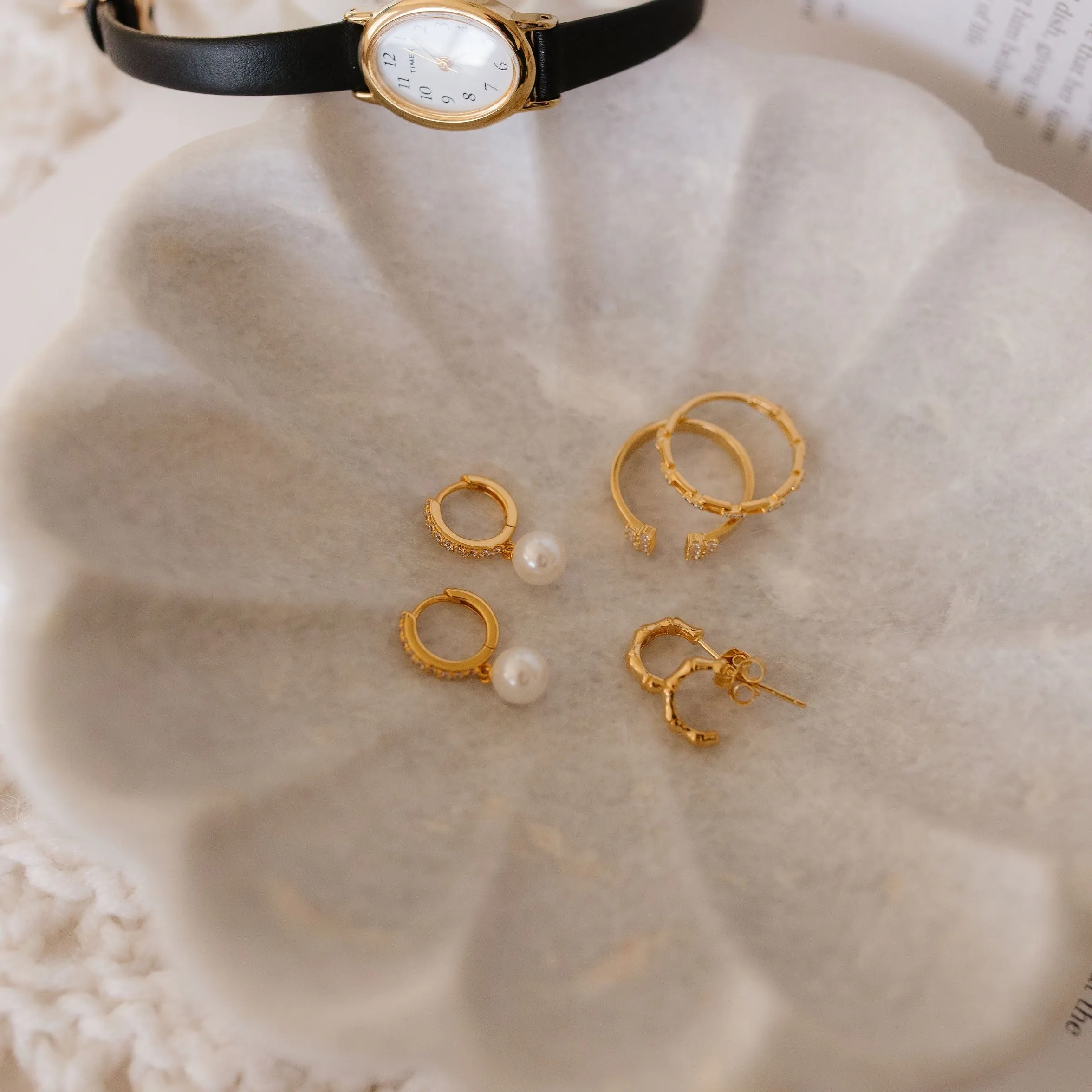 Studded Chain Stacking Ring