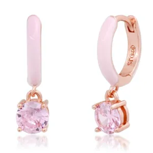 Tai Enamel Cz Drop Earrings