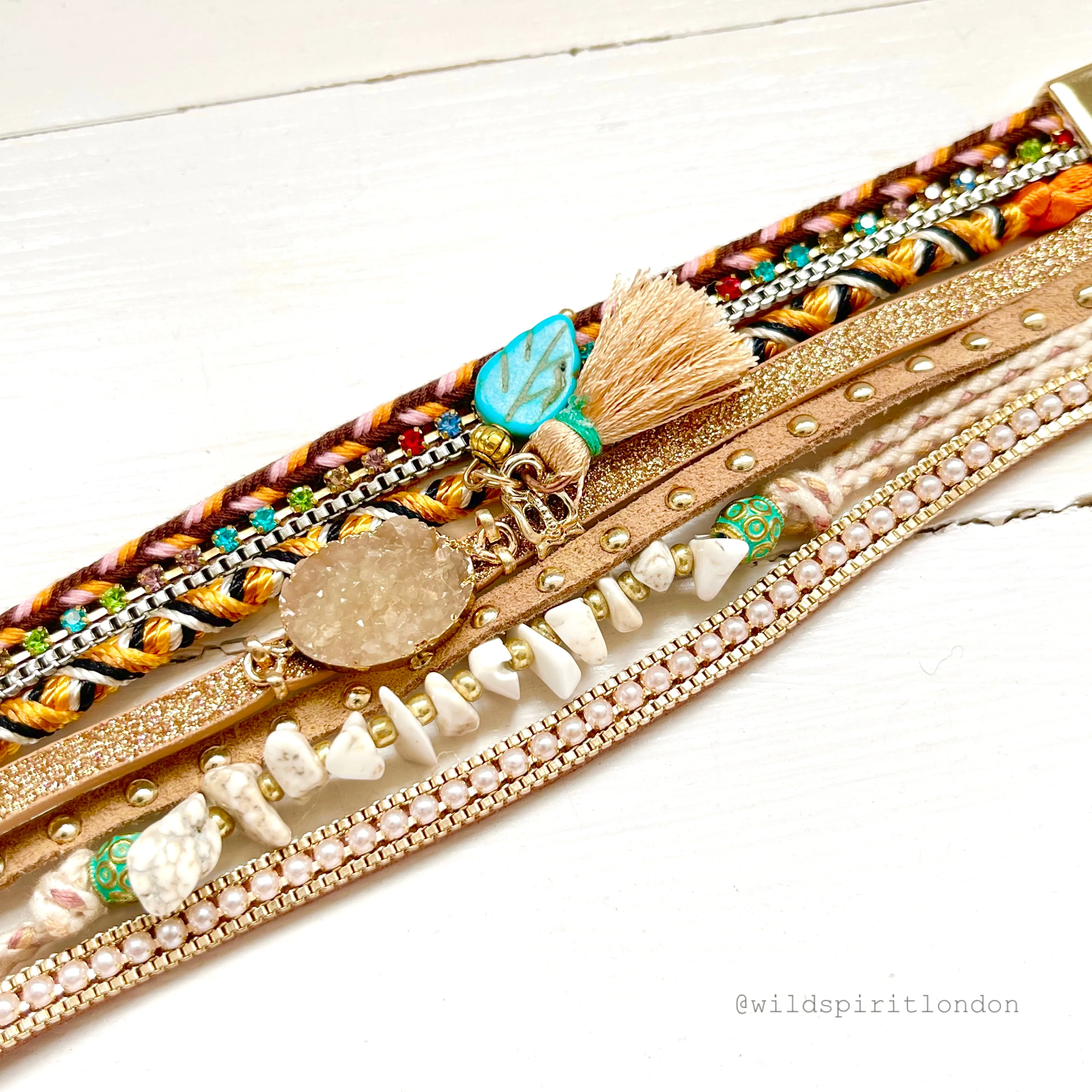 Tan Skye Boho Cuff Bracelet