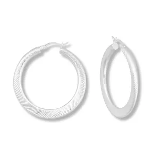 Tapered Hoop Earrings