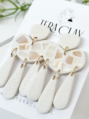 The Organic Shell Dangles (one-of-a-kind)