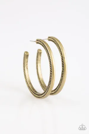This is My Tribe Brass Paparazzi Earrings