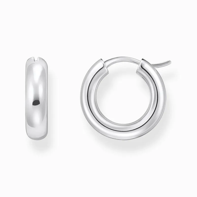 Thomas Sabo Silver Medium-sized Hoop Earrings