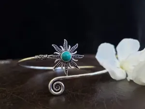 Turquoise Sunburst Arm Cuff