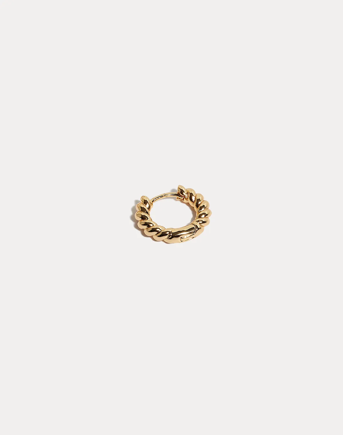 Twisted Gold Hoop Earrings