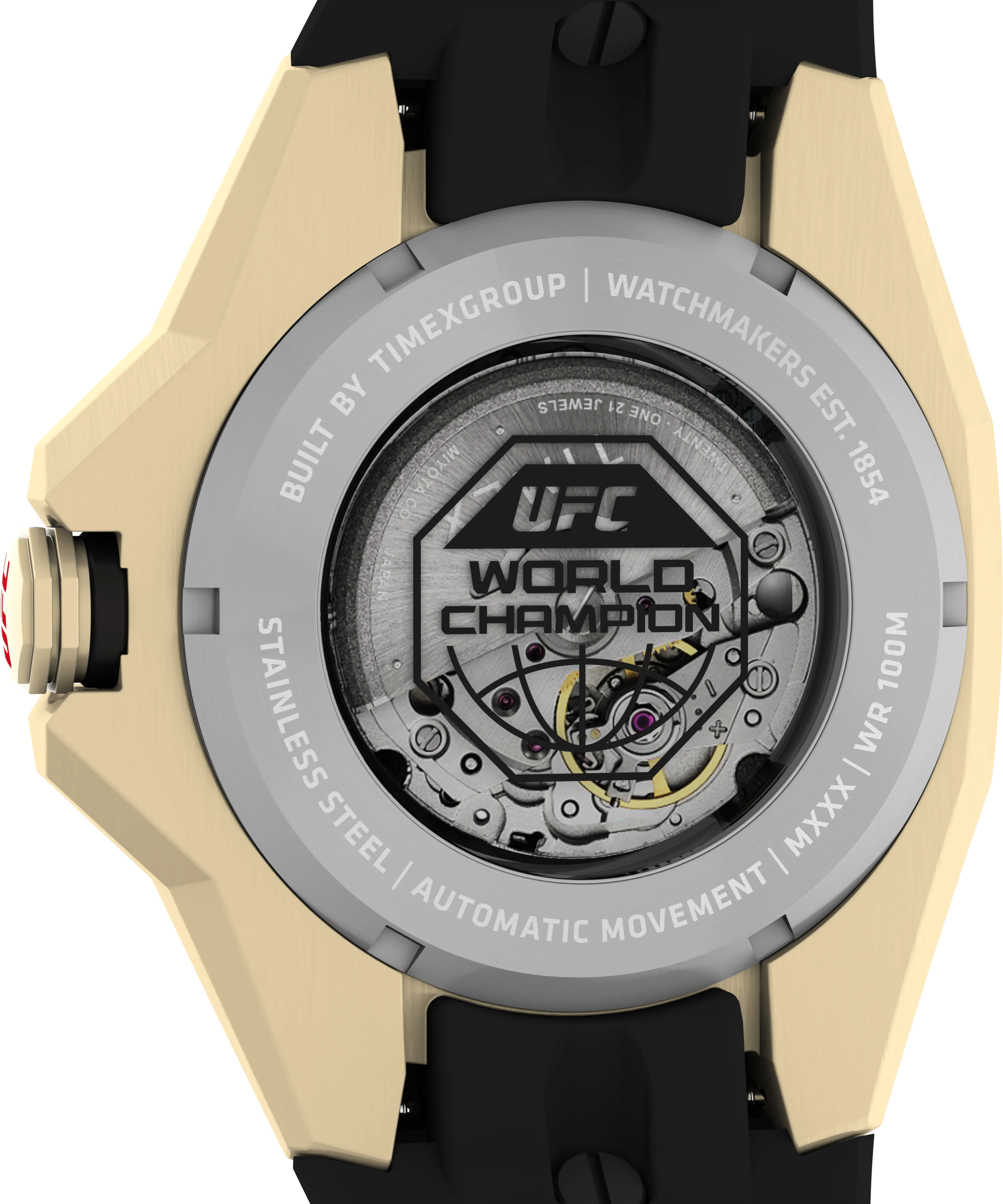 UFC PRO 45MM WORLD CHAMPION EDITION AUTOMATIC GLD BLK SILC TW2V86500