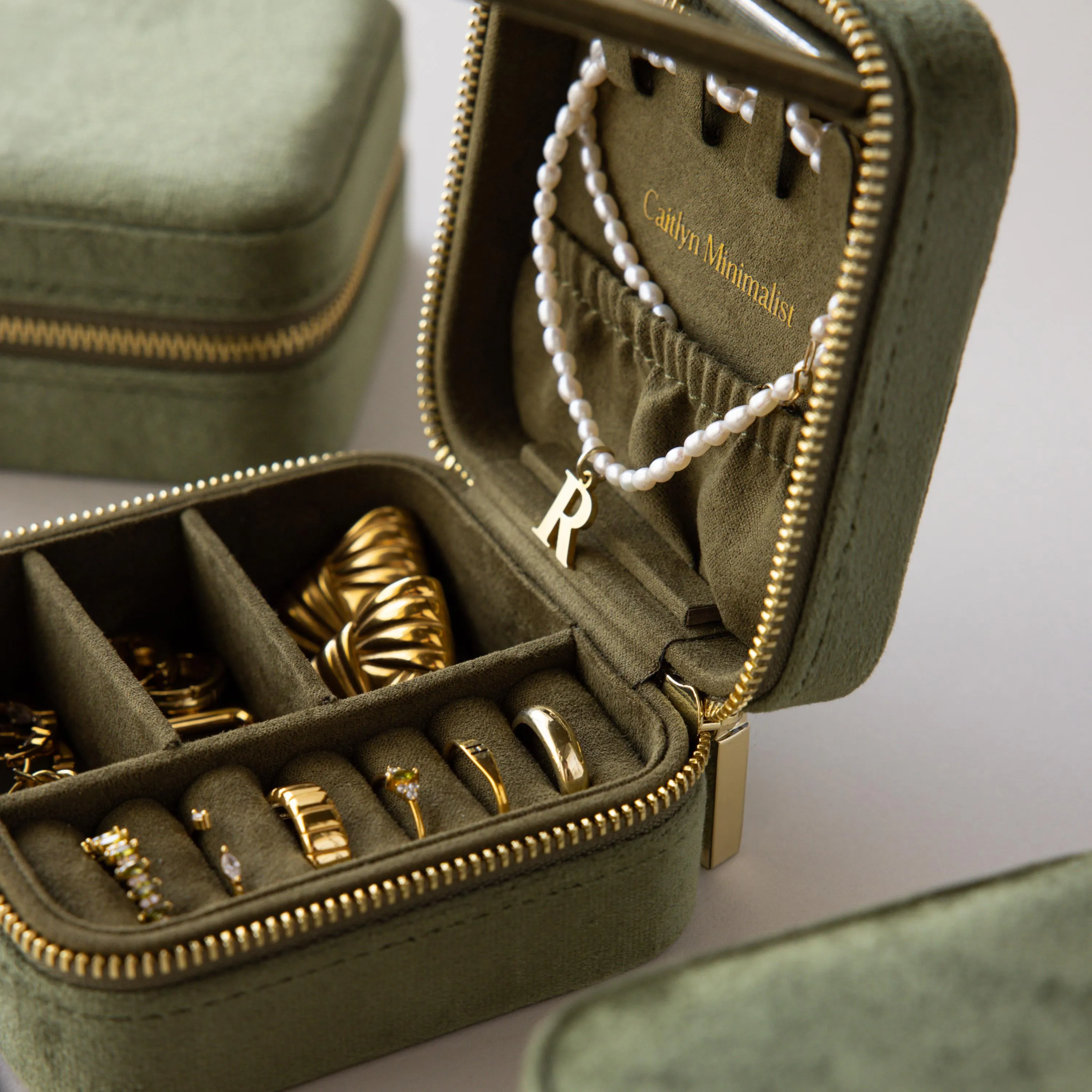 Velvet Mirror Jewelry Box