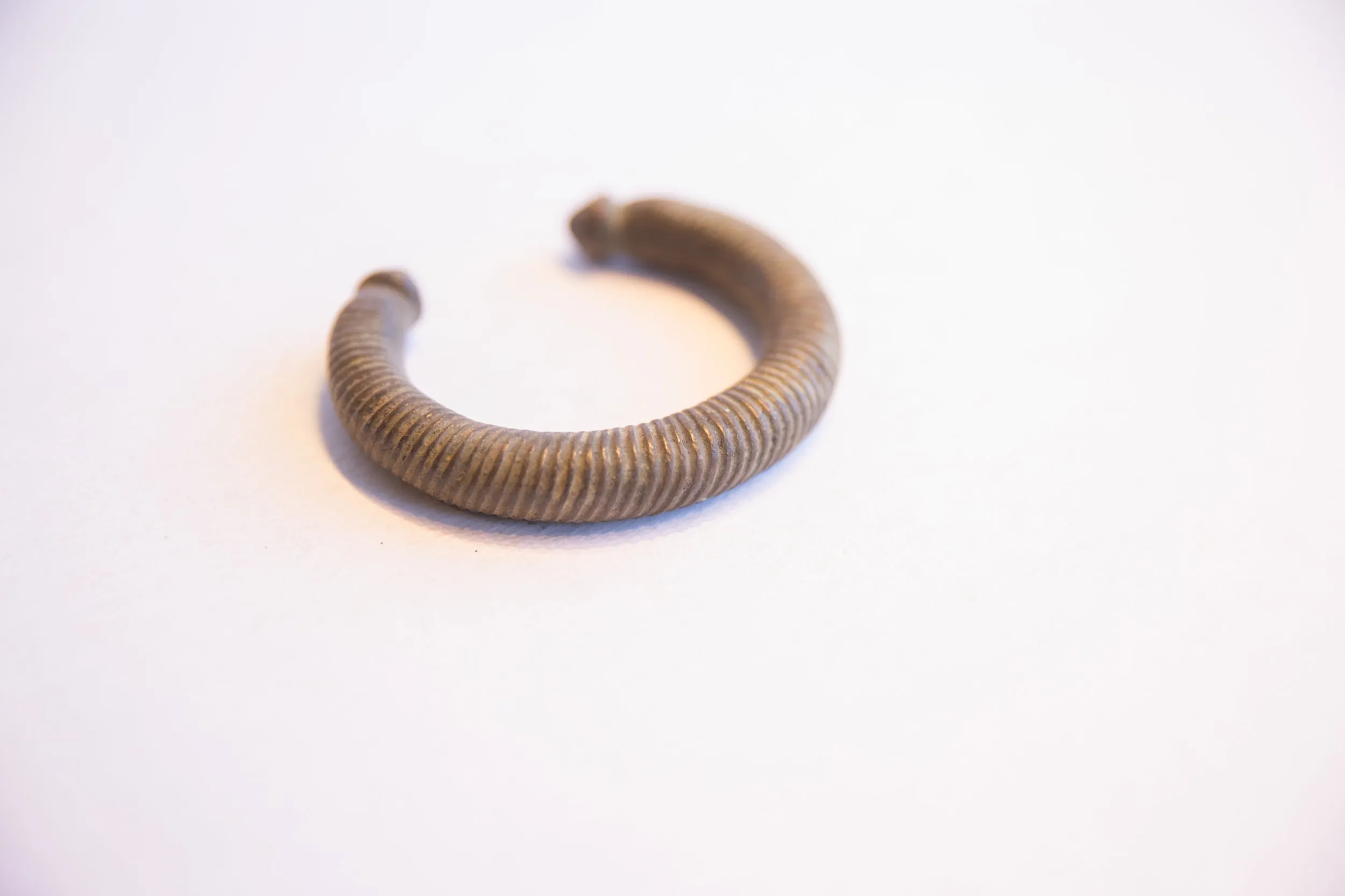 Vintage African Striped Cuff Bracelet