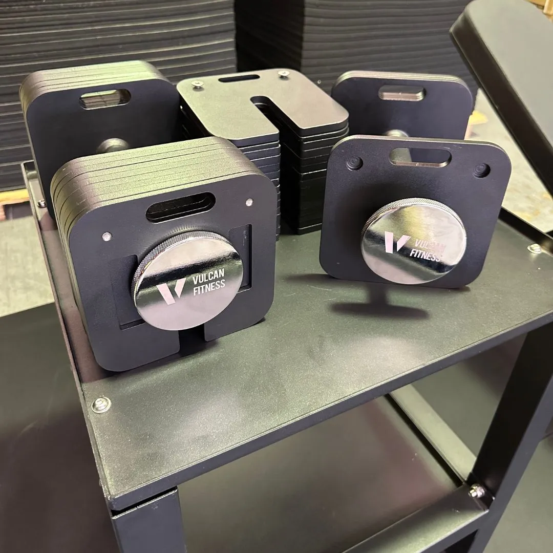 VULCAN Adjustable Dumbbells & Stand | IN STOCK