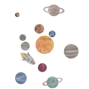 Wallsticker Solar system - Multi