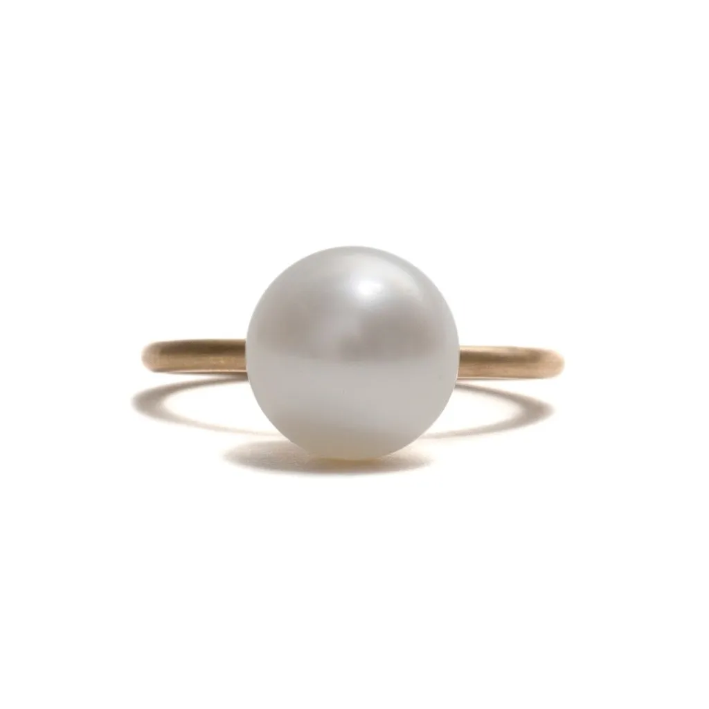 White Pearl Stacking Ring
