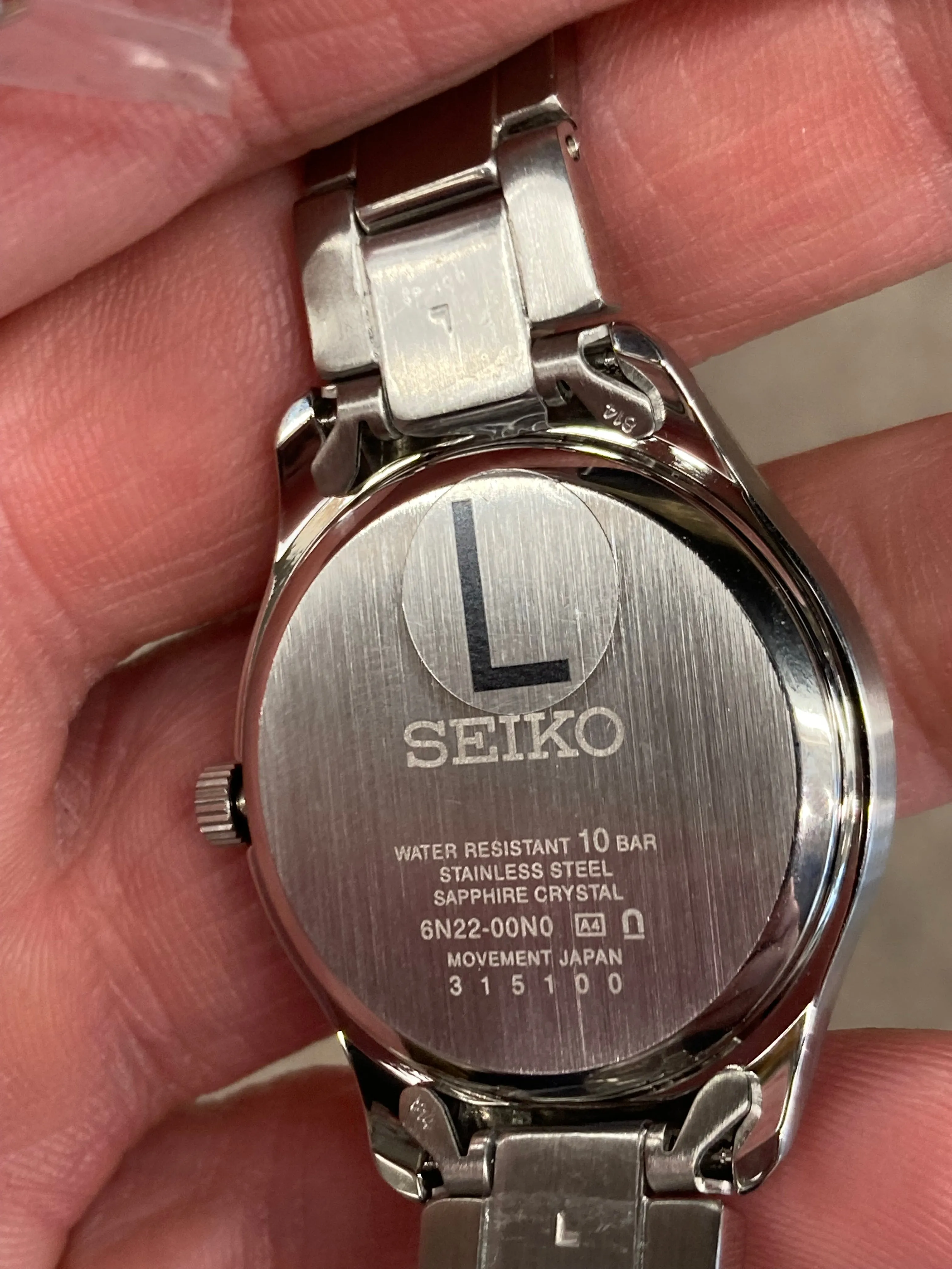 Women's Seiko Blue Dial Stainless Steel Watch