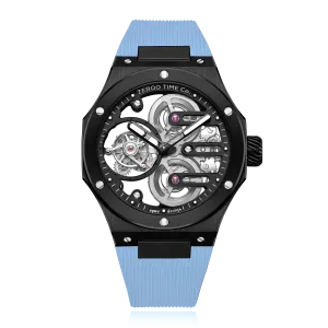 ZEROO T8 THE ORION FULL SKELETON TOURBILLONMANUAL TOURBILLON WATCH FOR GENTS - ZT008BBLB