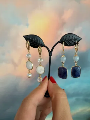 Zhanna Jewelry, Gemstone drop earrings