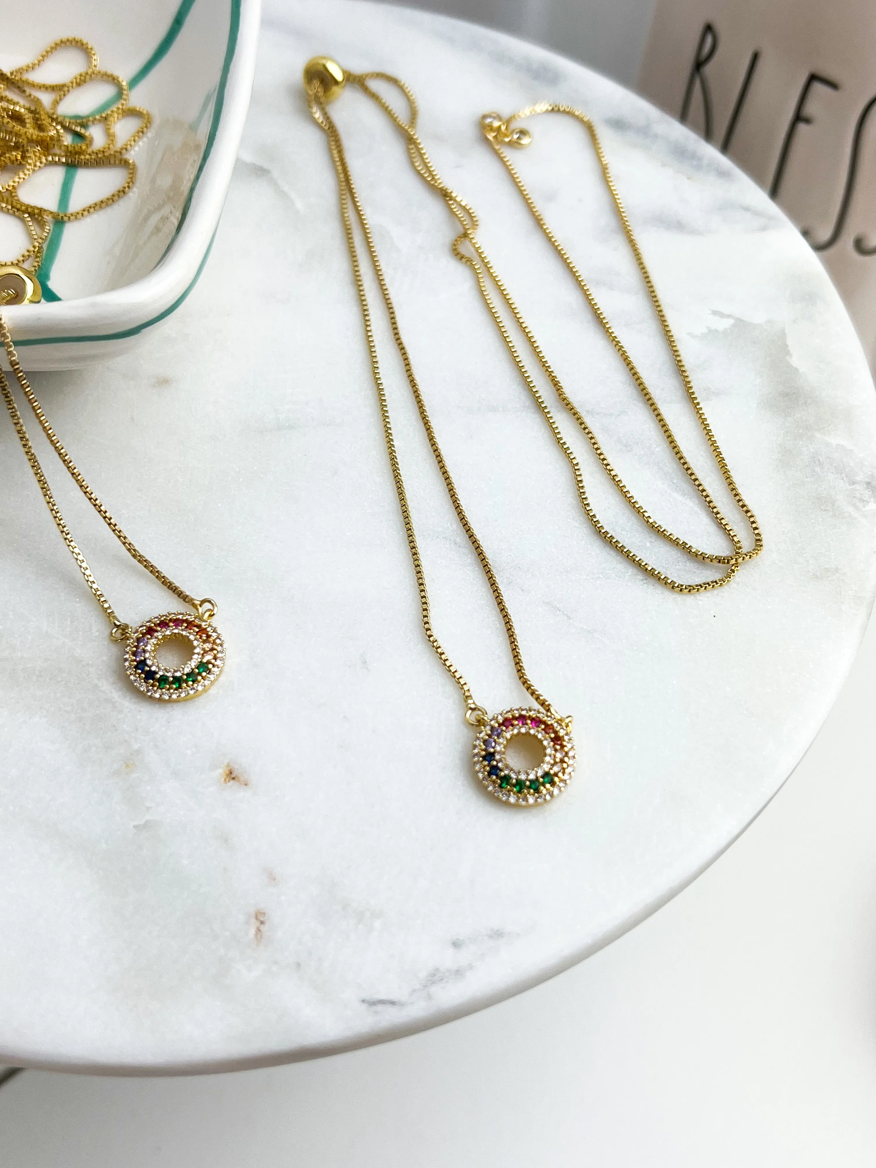 Zirconia Adjustable Necklace