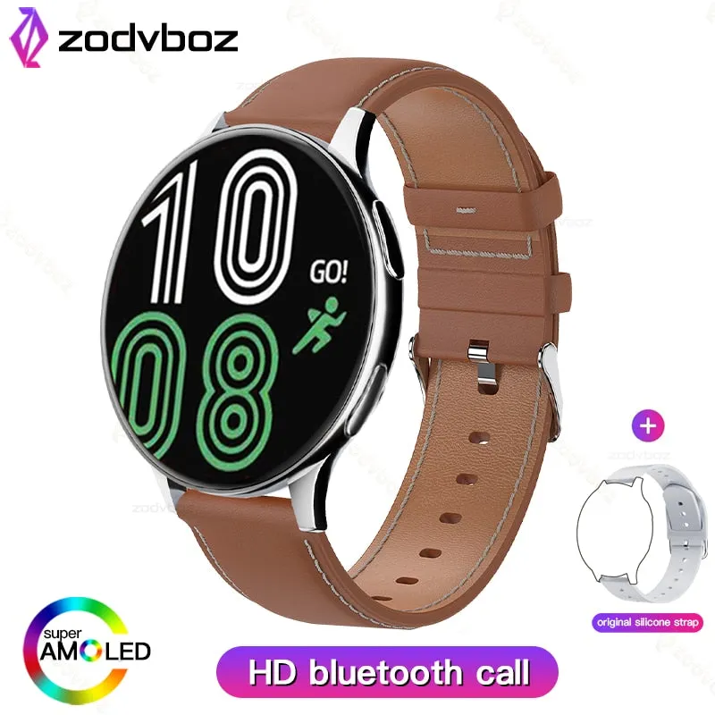 Zodvboz 2022 New Smart Watch Round Smartwatch Bluetooth Calls Watches Men Women Fitness Bracelet Custom Watch Face  Gift Box