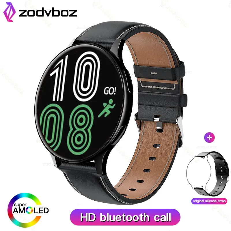 Zodvboz 2022 New Smart Watch Round Smartwatch Bluetooth Calls Watches Men Women Fitness Bracelet Custom Watch Face  Gift Box