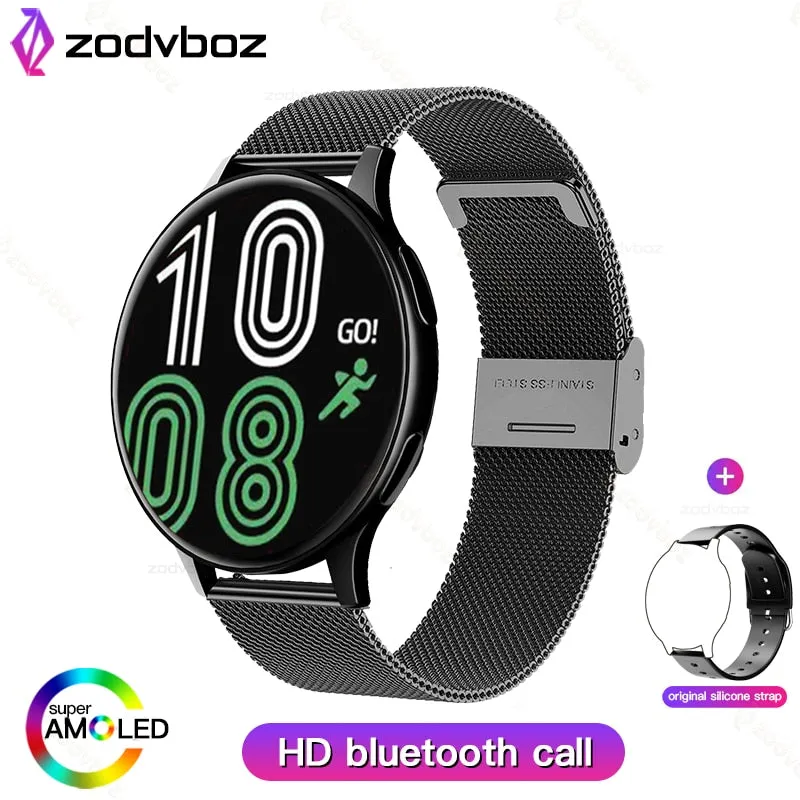 Zodvboz 2022 New Smart Watch Round Smartwatch Bluetooth Calls Watches Men Women Fitness Bracelet Custom Watch Face  Gift Box
