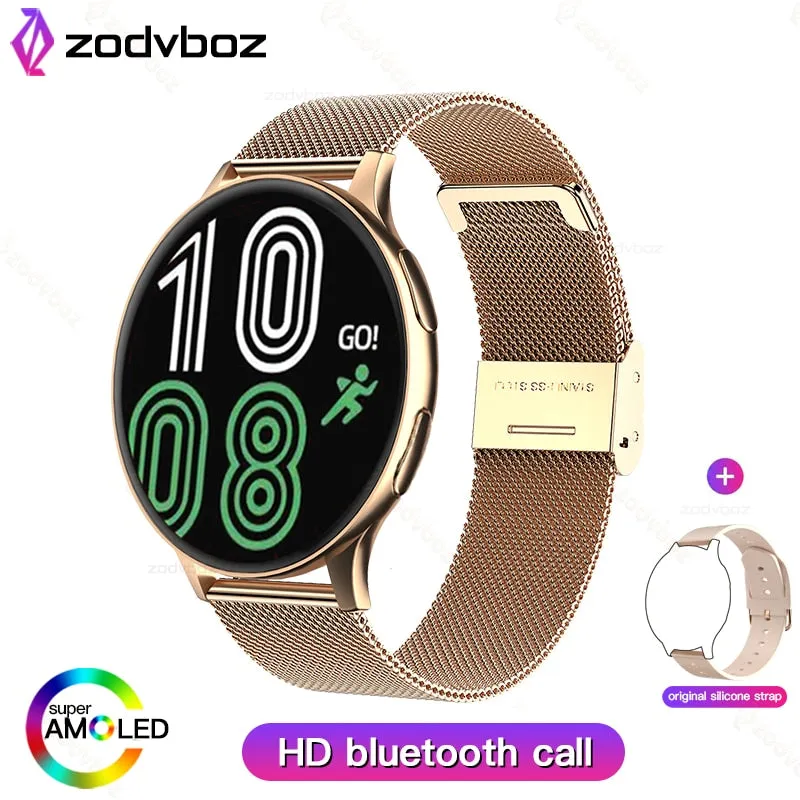 Zodvboz 2022 New Smart Watch Round Smartwatch Bluetooth Calls Watches Men Women Fitness Bracelet Custom Watch Face  Gift Box